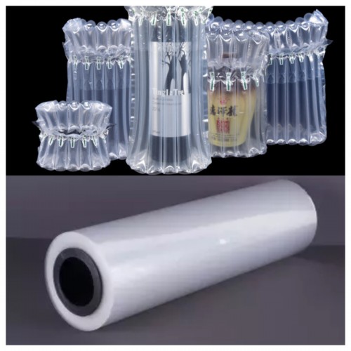 plastic inflatable packing material air column bag cushioning film for long-distance transport mailing