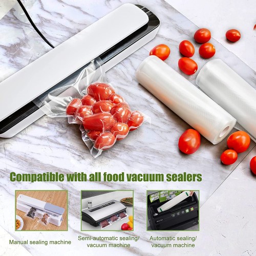 BPA FREE Food Packaging Plastic Film Rolls Vacuum Bag For Meat Freezing Storage Vacuum Embossed Bag