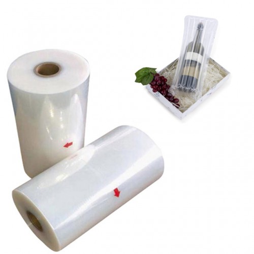 Fashion designed transparent inflatable column roll air column bag nylon plastic packaging film