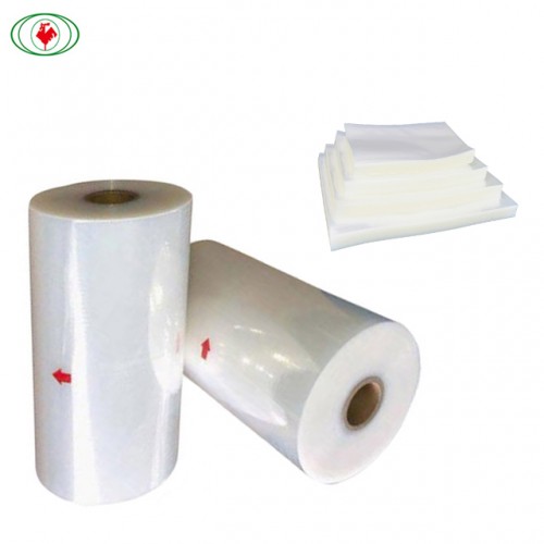 Nylon PE Food Grade Material High Barrier Transparent Plastic Sheets Co-extrusion Embossed Vacuum Bag Roll Film