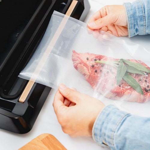 Commercial Quality Keep Fresh Air-tight Embossed Vacuum Sealer Bags Food Packaging Pouch